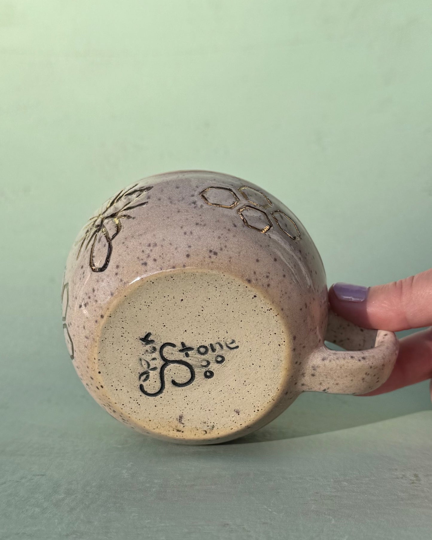 Golden Honey Bee Mug #4