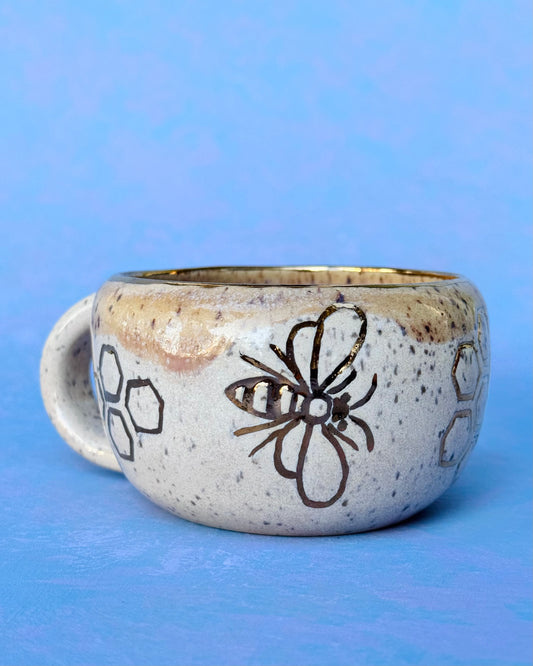 Golden Honey Bee Mug #2
