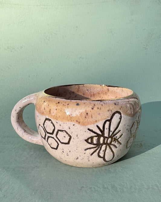 Golden Honey Bee Mug #4
